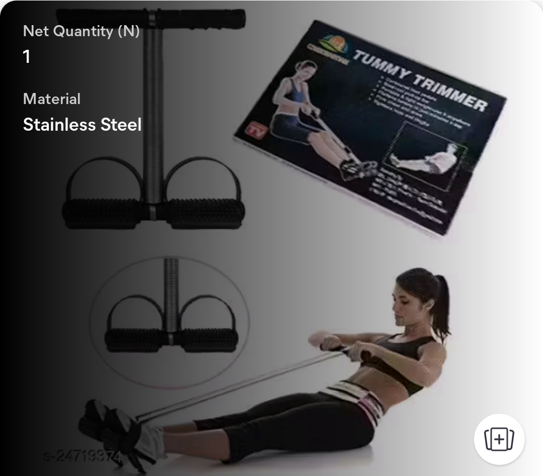 Double Spring Tummy Trimmer – Full Body Fitness Resistance Exerciser for Abs, Arms, Legs & Home Workout