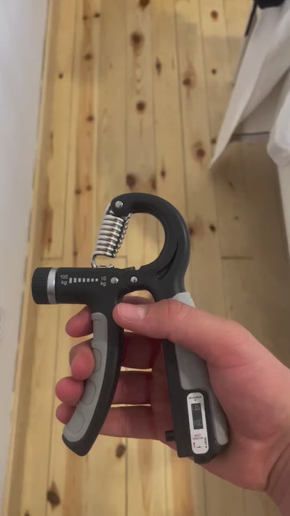 Adjustable Hand Grip Strengthener with Counter (05kg–60kg) | Gym & Fitness Hand Exerciser