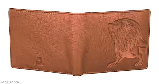 SKINBULL Premium 100% Genuine Leather Wallet for Men with Lion Emboss – RFID Protected | Gift Box