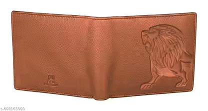 SKINBULL Premium 100% Genuine Leather Wallet for Men with Lion Emboss – RFID Protected | Gift Box