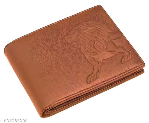 SKINBULL Premium 100% Genuine Leather Wallet for Men with Lion Emboss – RFID Protected | Gift Box