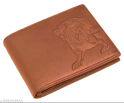 SKINBULL Premium 100% Genuine Leather Wallet for Men with Lion Emboss – RFID Protected | Gift Box