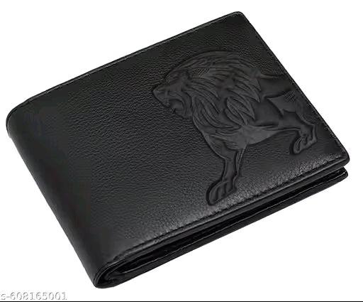 SKINBULL Premium 100% Genuine Leather Wallet for Men with Lion Emboss – RFID Protected | Gift Box