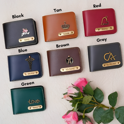 Premium Personalized Name-Engraved Men’s Wallet | Custom Gift for Him – Stylish, Functional & Meaningful